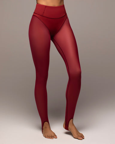 Ambient Stirrup Legging - Earth Red