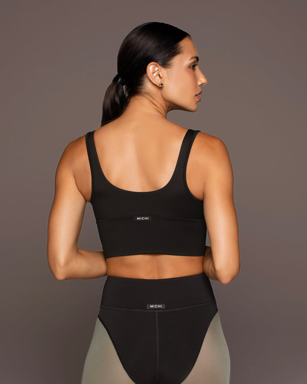 Feline Longline Bra - Black