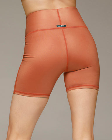 Instinct Gloss Bike Short 5 Inch - Burnt Orange