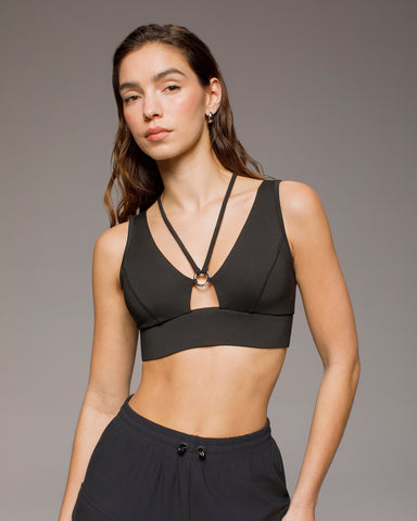 Odyssey Longline Bra - Black