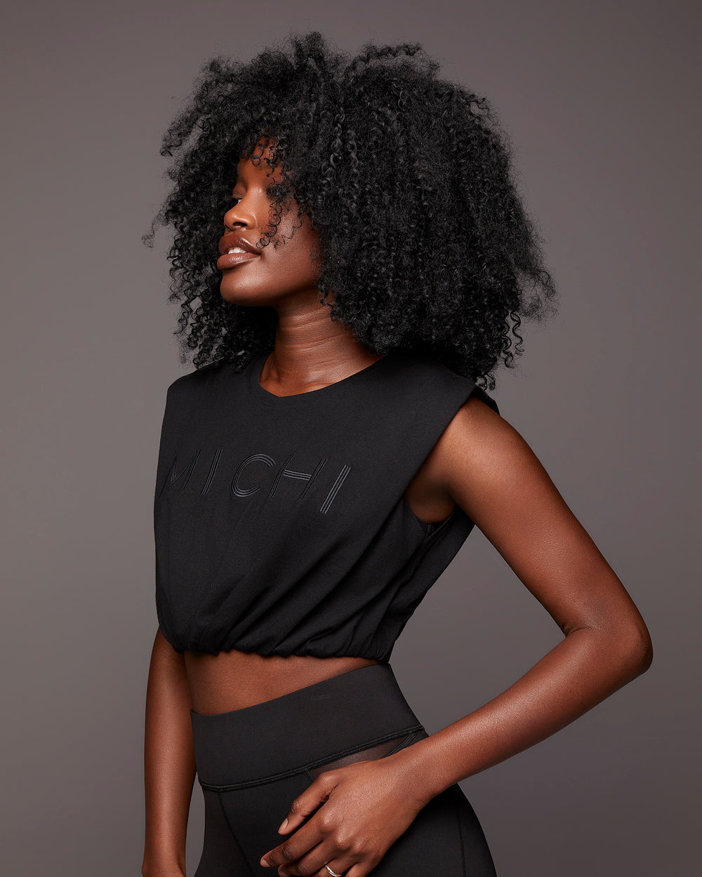 Pacific Crop Top - Black