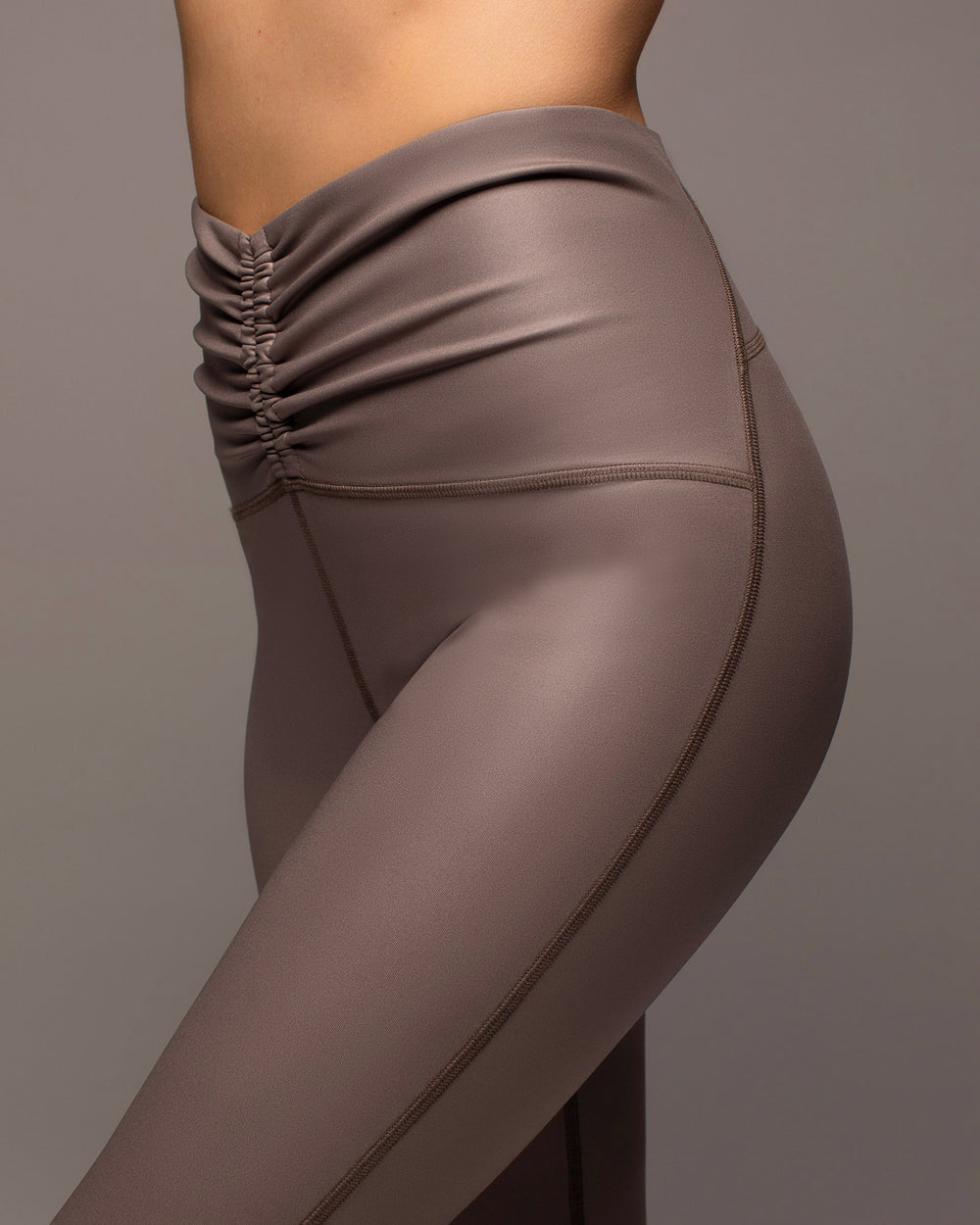 Palma Gloss Legging - Bronzed Pewter