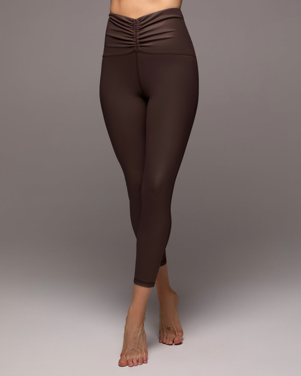 Palma Gloss Legging - Dark Oak