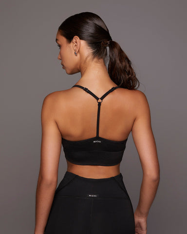 Palma Longline Bra - Black