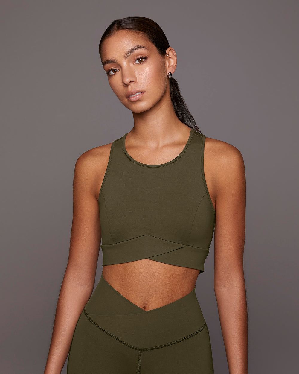 Ray Longline Bra - Olive