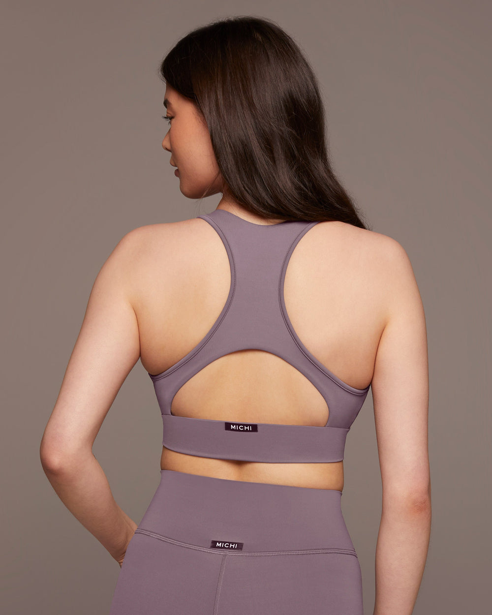 Ray V-Neck Longline Bra - Lavender