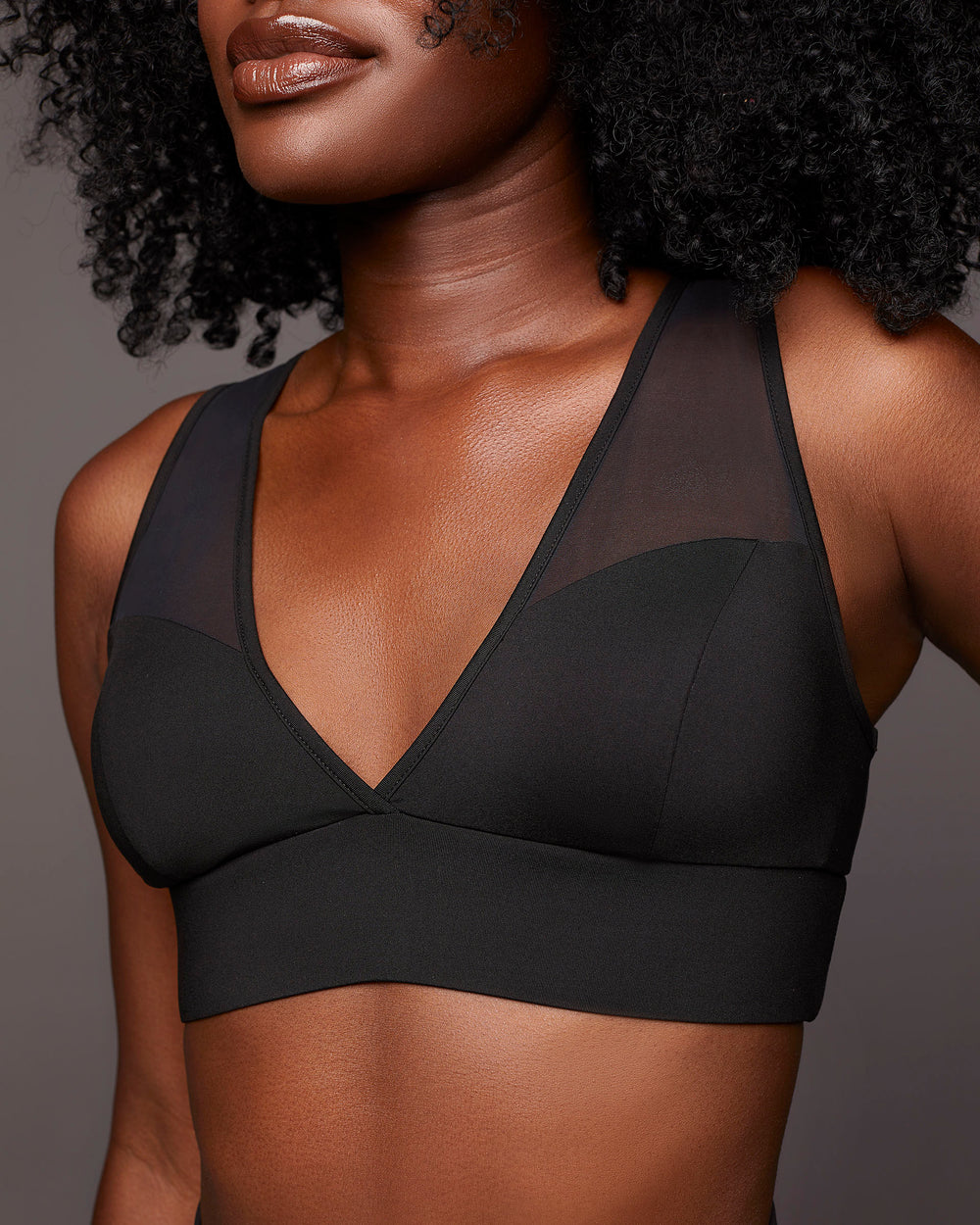 Solstice Longline Bra - Black