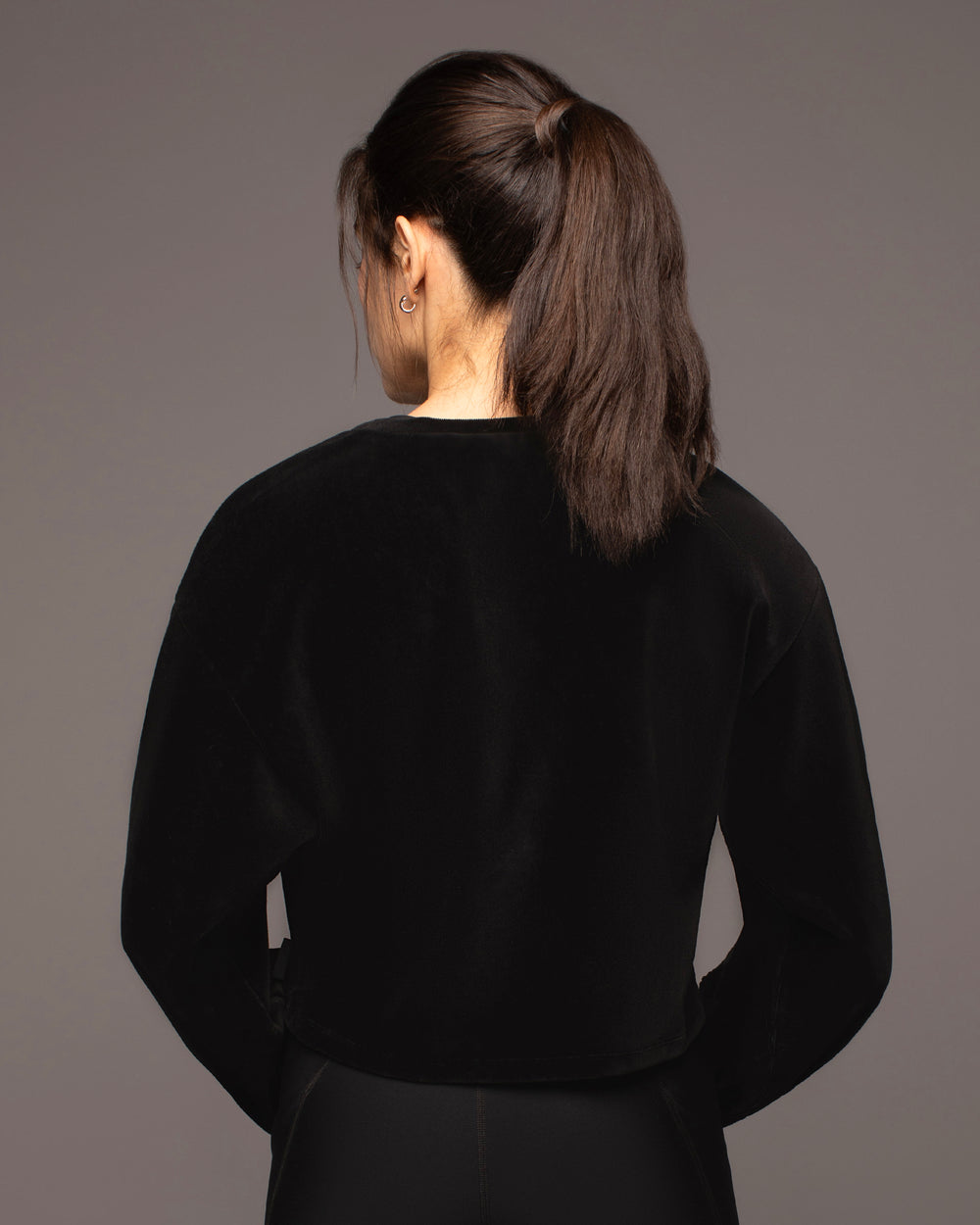 Stoke Ribbed Sweatshirt - Black