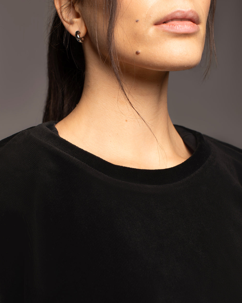 Stoke Ribbed Sweatshirt - Black