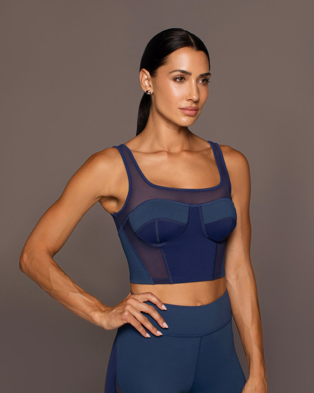 Theia Bustier - Ink/Admiral Blue