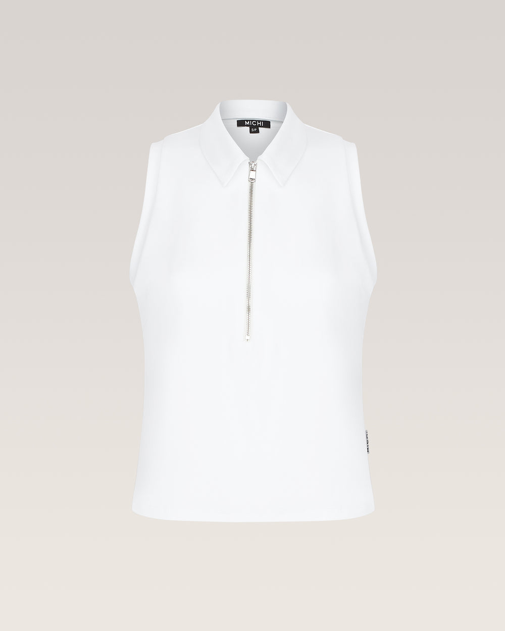 Ace Sleeveless Polo - White
