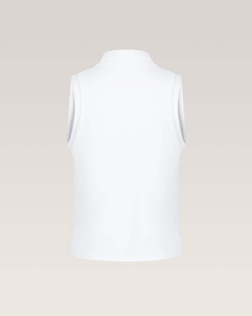 Ace Sleeveless Polo - White