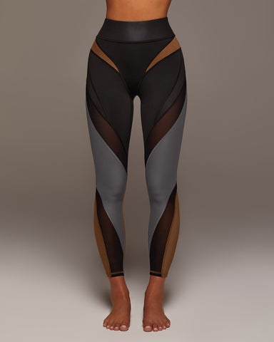 Aerial Gloss Legging - Alloy