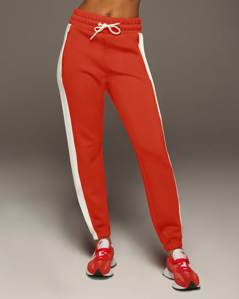 Carve Sweatpant - Fire Orange/Ivory
