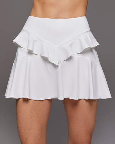 Calipso Skirt w/ Shorts - White