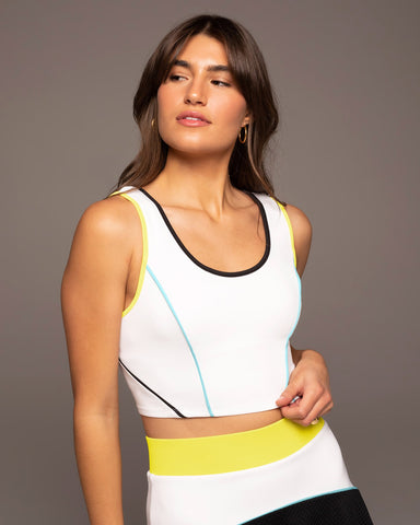 Flash Cropped Tank - Citron