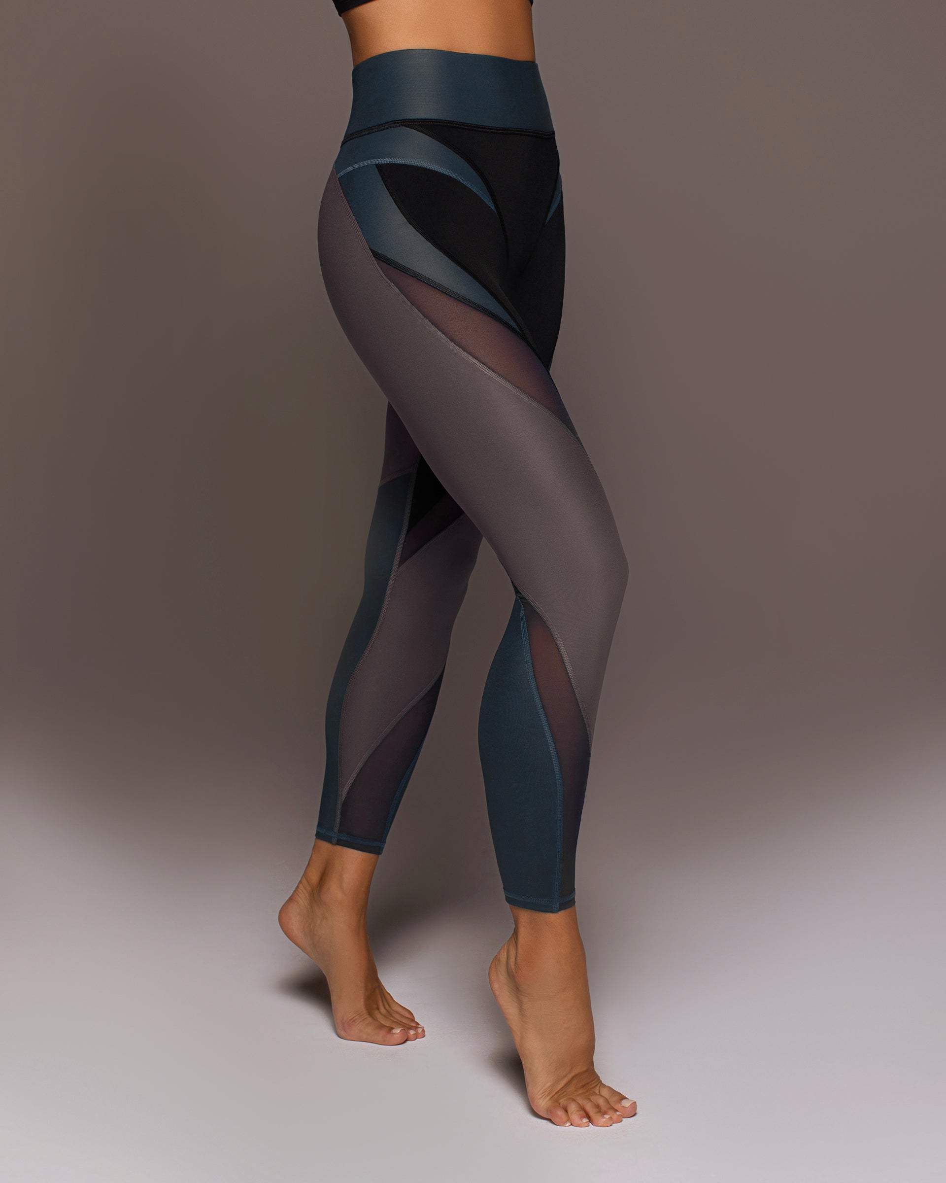 Aerial Gloss Legging - Blue Steel