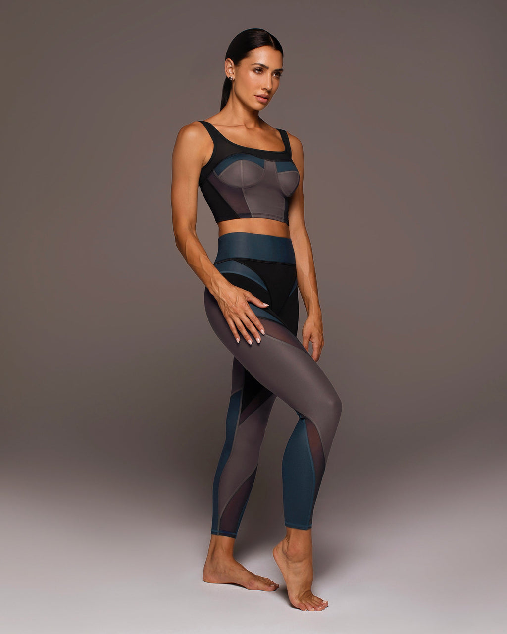 Aerial Gloss Legging - Blue Steel