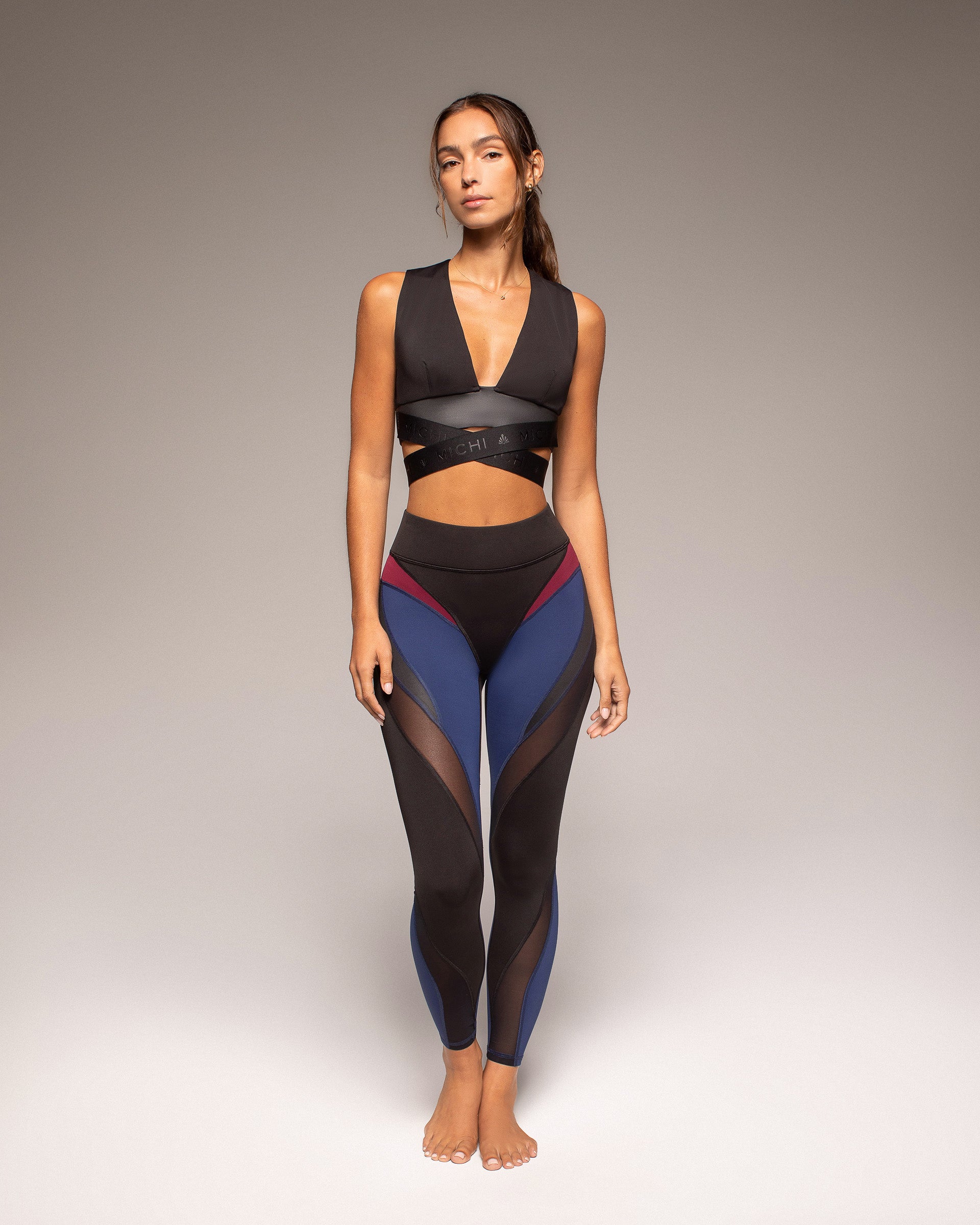 Aerial Legging - Midnight Rouge