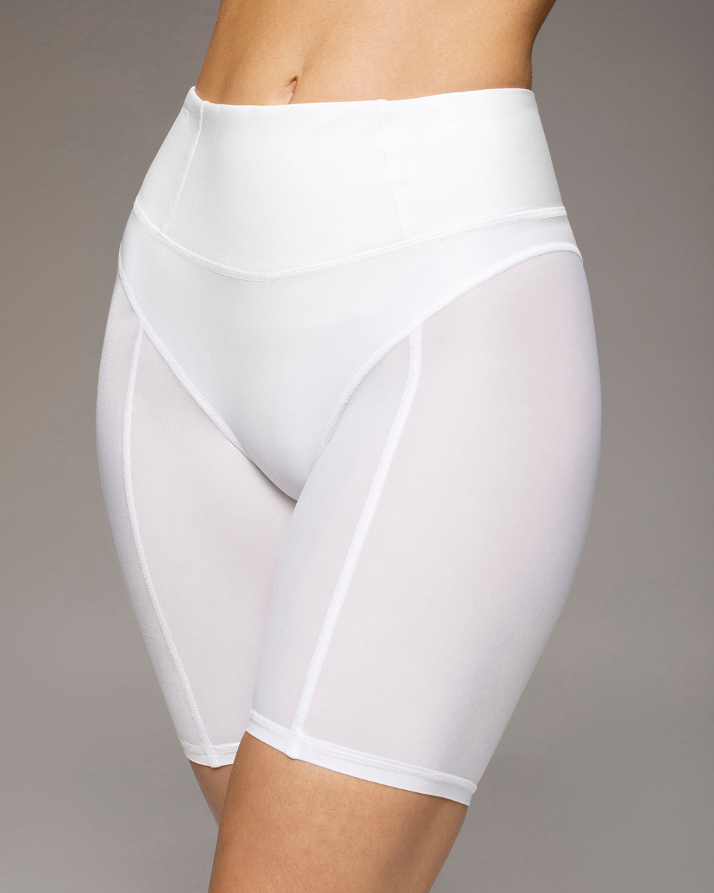 Ambient Bike Short 7 1/2 Inch - White