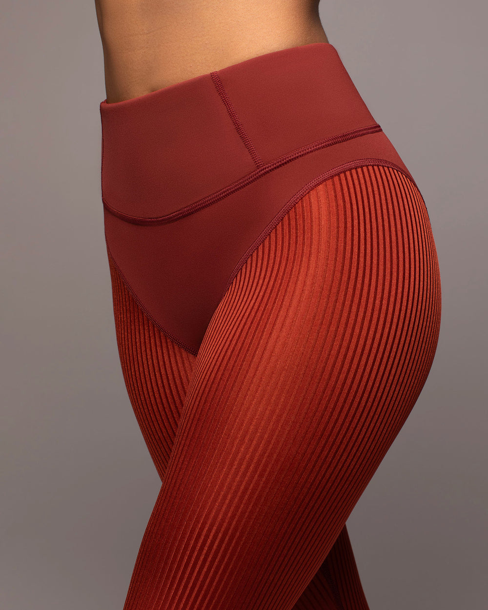 Ambient Ribbed Legging - Terracotta