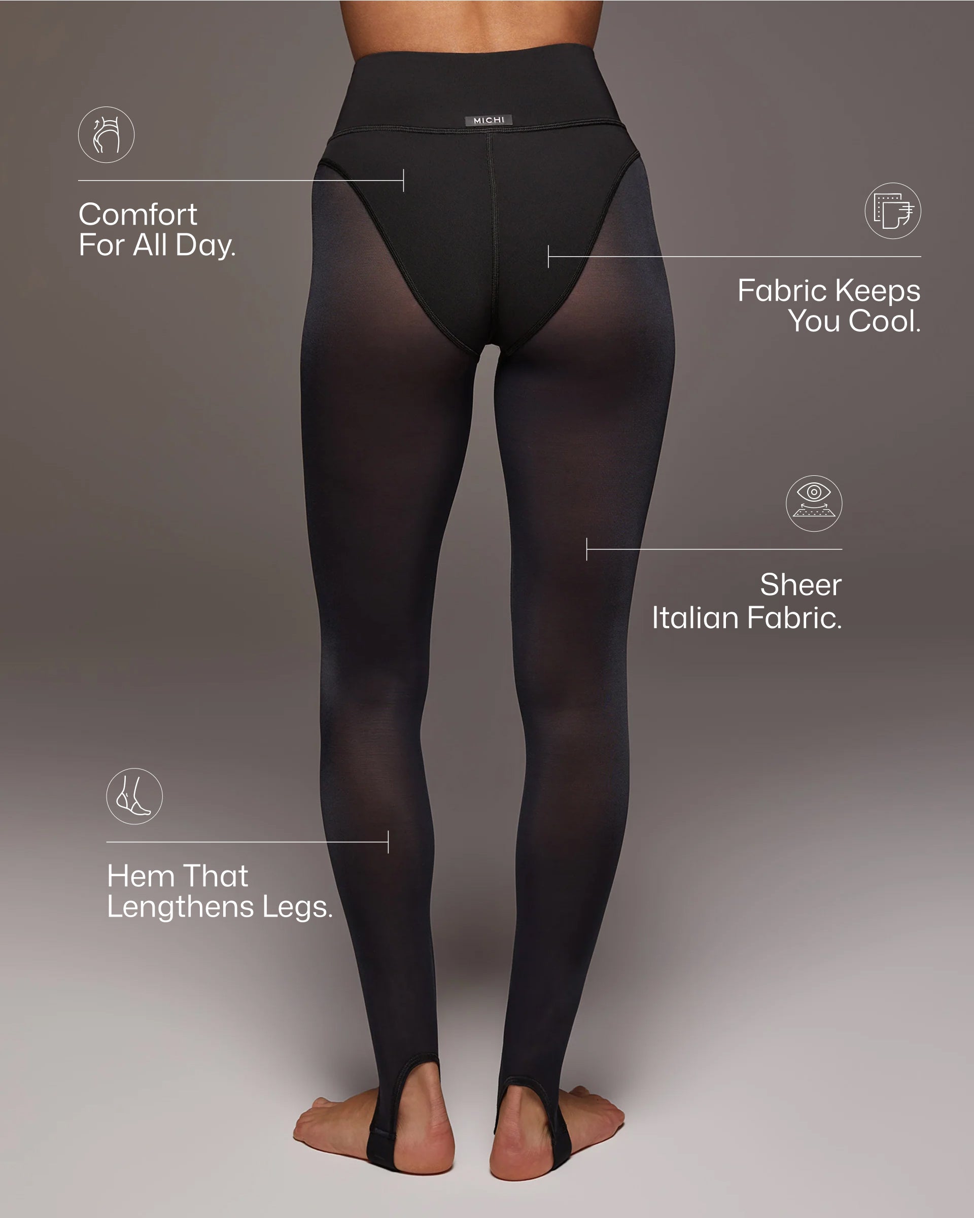 Ambient Stirrup Legging - Black