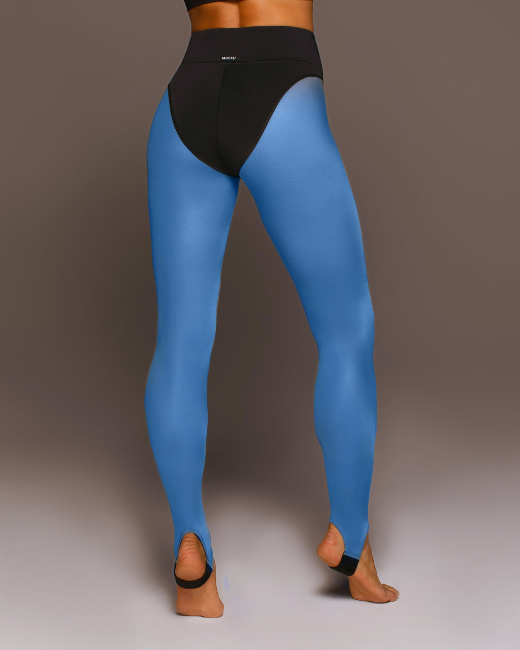 Ambient Stirrup Legging - Capri Blue/Black