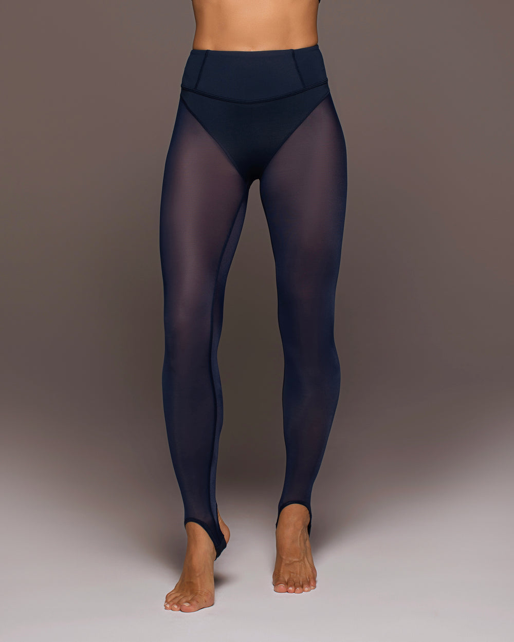 Navy High Waisted Leggings 24” & Reviews - Navy - Sustainable Yoga Bottoms
