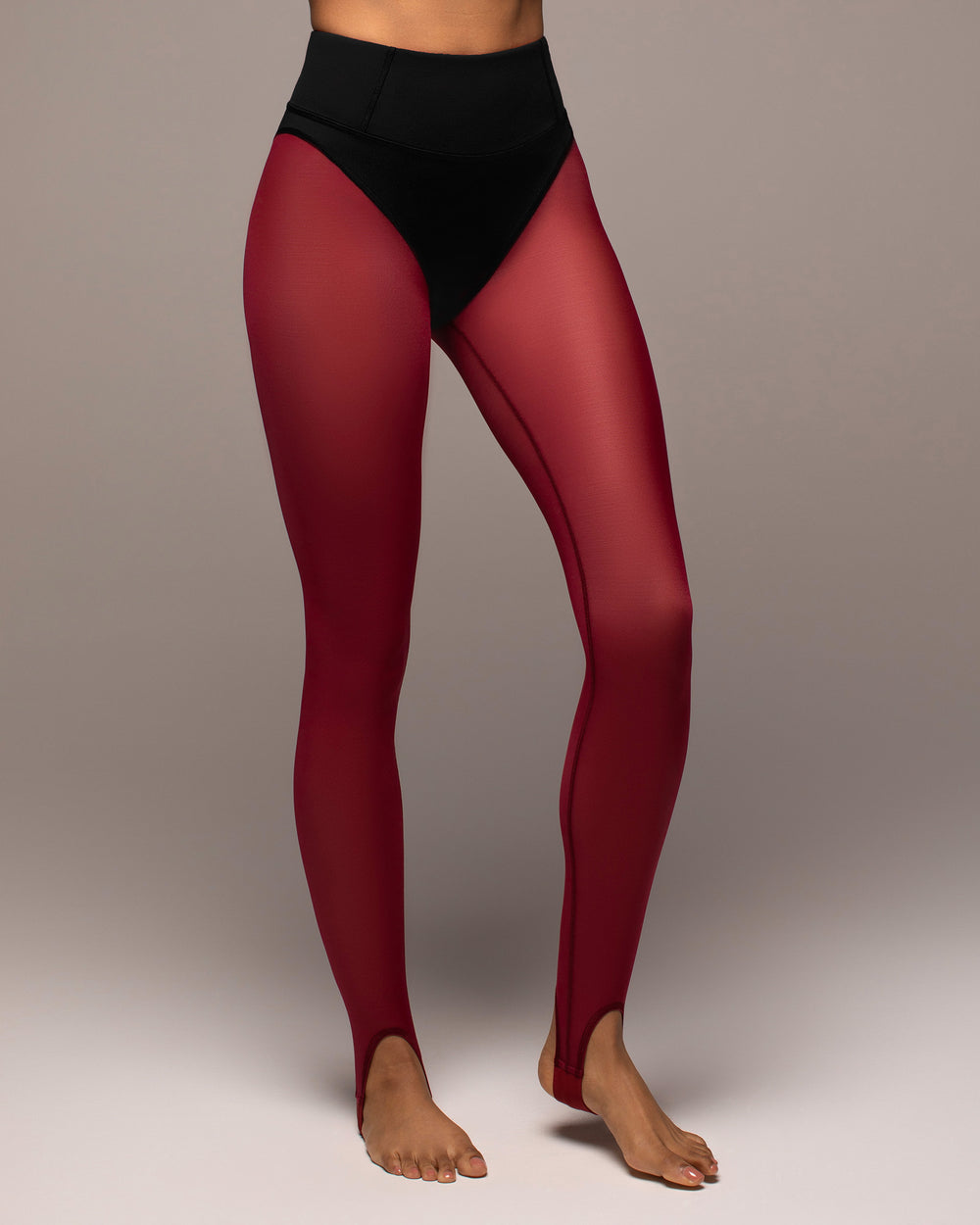 Ambient Stirrup Legging - Earth Red/Black