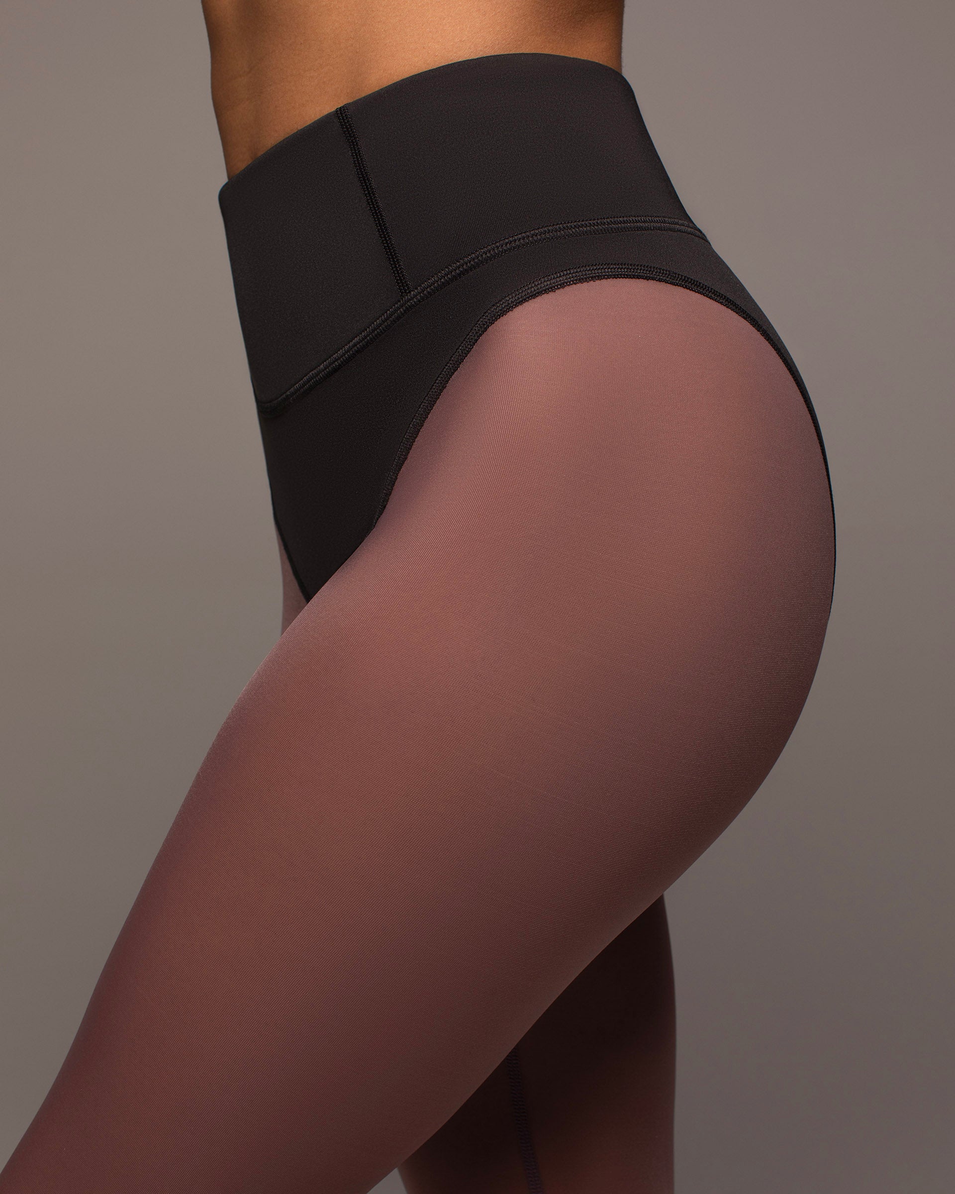 Ambient Stirrup Legging - Mauve Mist/Black