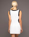 Aperture Dress - White/Black