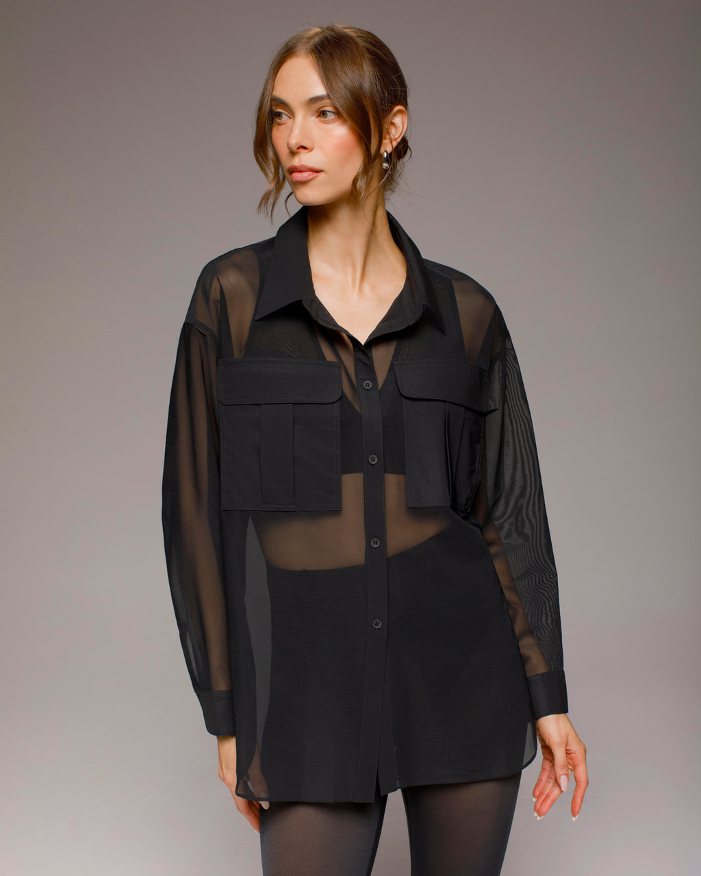 Ares Mesh Shirt - Black