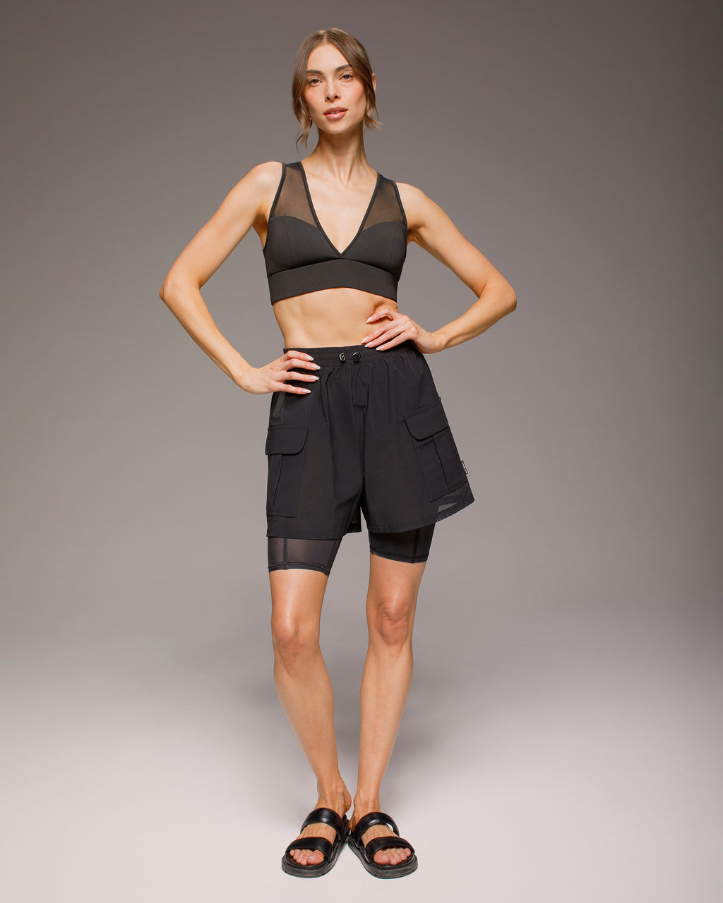 Ares Mesh Short 4 Inch - Black