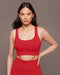 Basal Longline Bra - Fire Red