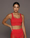 Basal Longline Bra - Fire Red