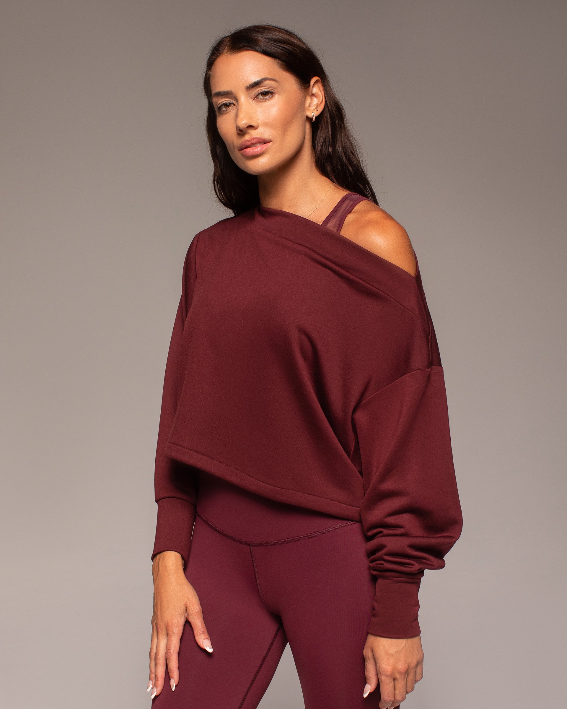 CADENCE SWEATSHIRT - Bordeaux