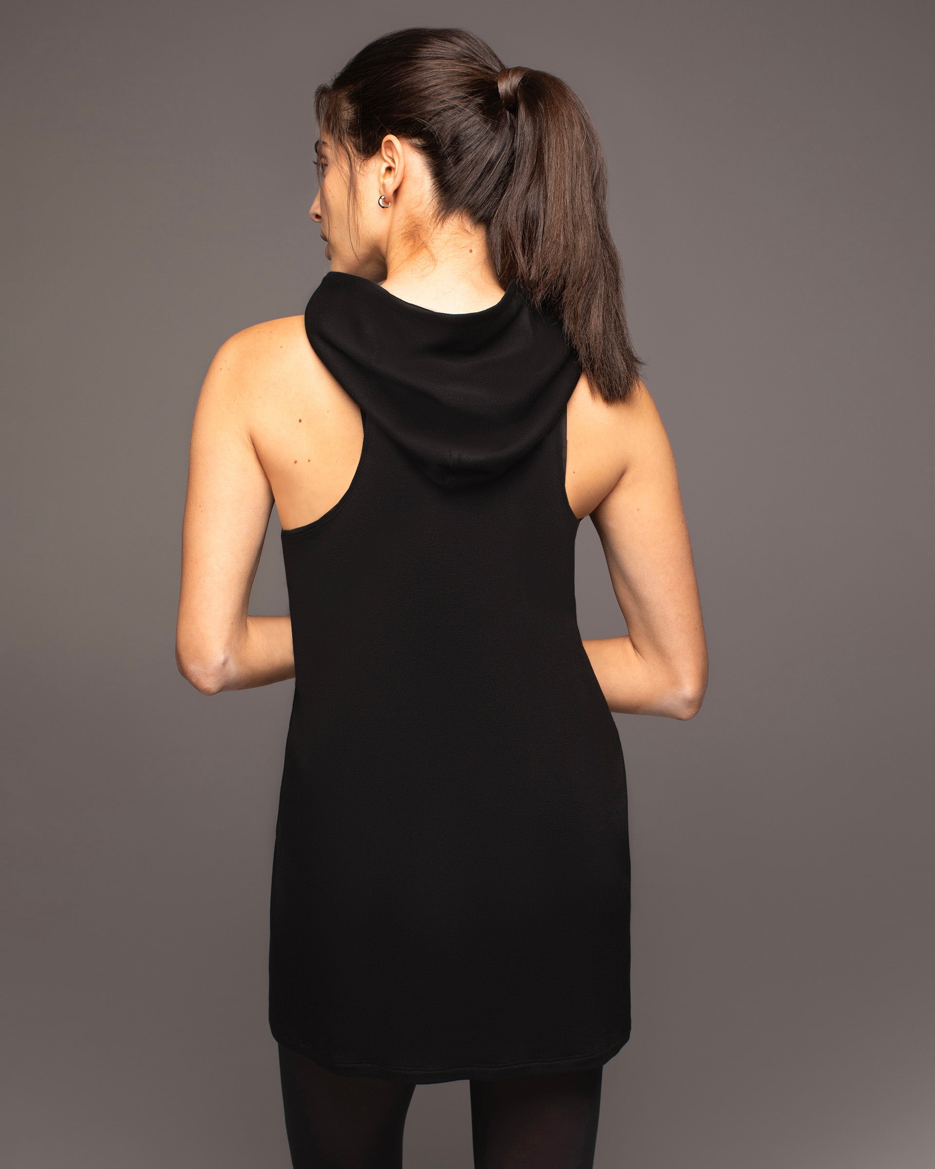 Shop the Cascata Hooded Mini Dress | High-fashion Activewear Brand Shop the Cascata Hooded Mini Dress | High-fashion Activewear Brand