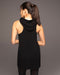Cascata Hooded Mini Dress - Black