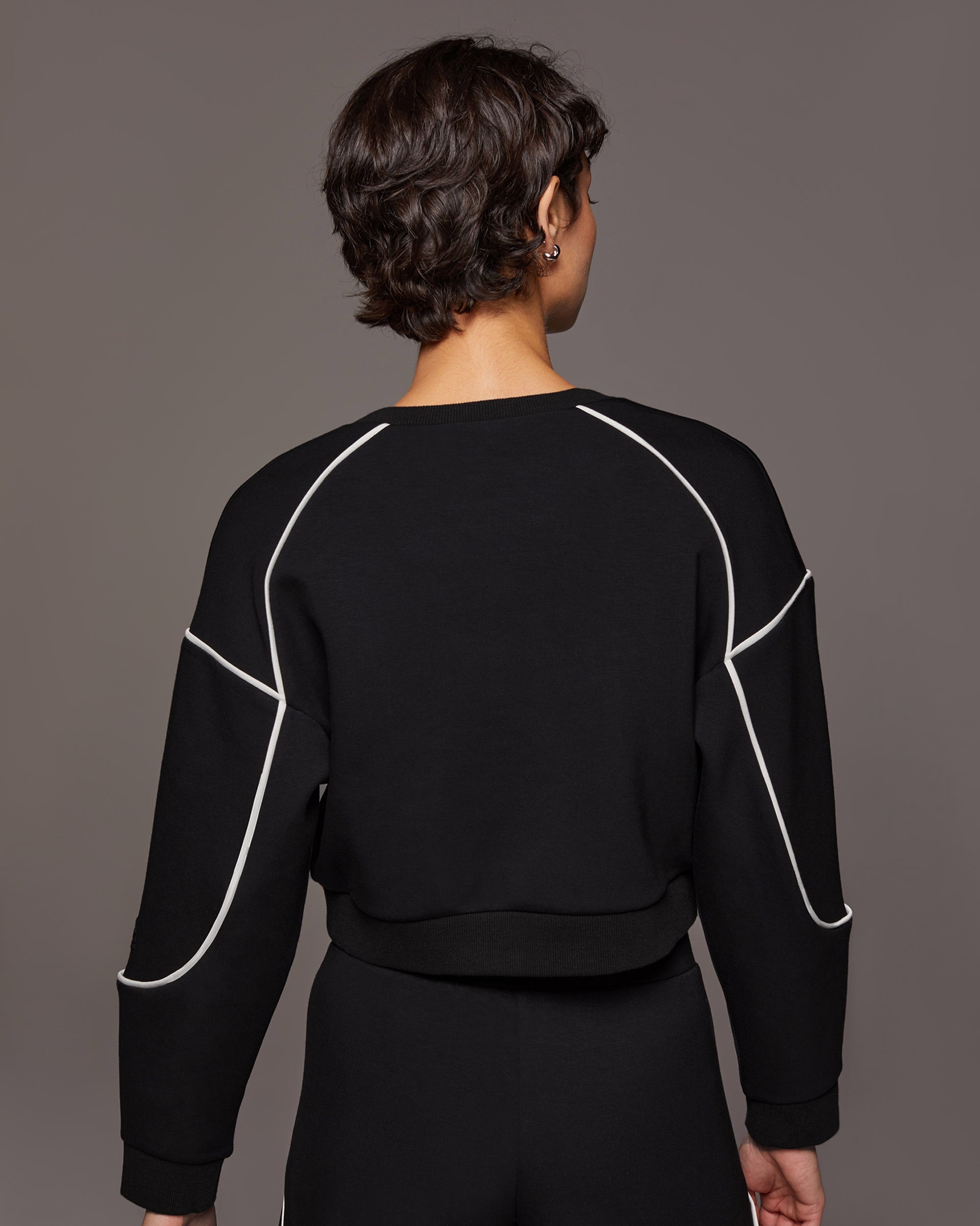 Crescent Sweatshirt - Black/Ivory