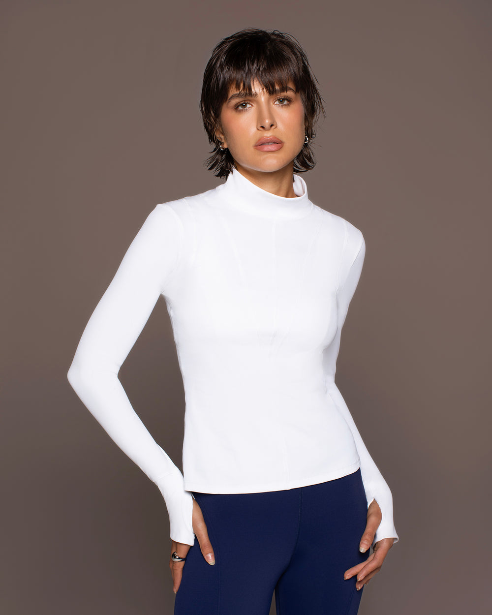 Descent Long Sleeve Top - White