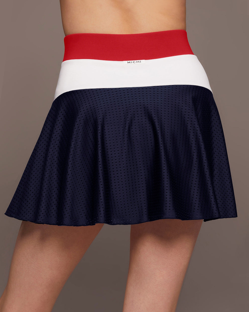 Electric Tennis Skirt w/ Shorts - White/Fire Red/Admiral Blue