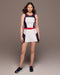 Electric Tennis Skirt w/ Shorts - White/Fire Red/Admiral Blue