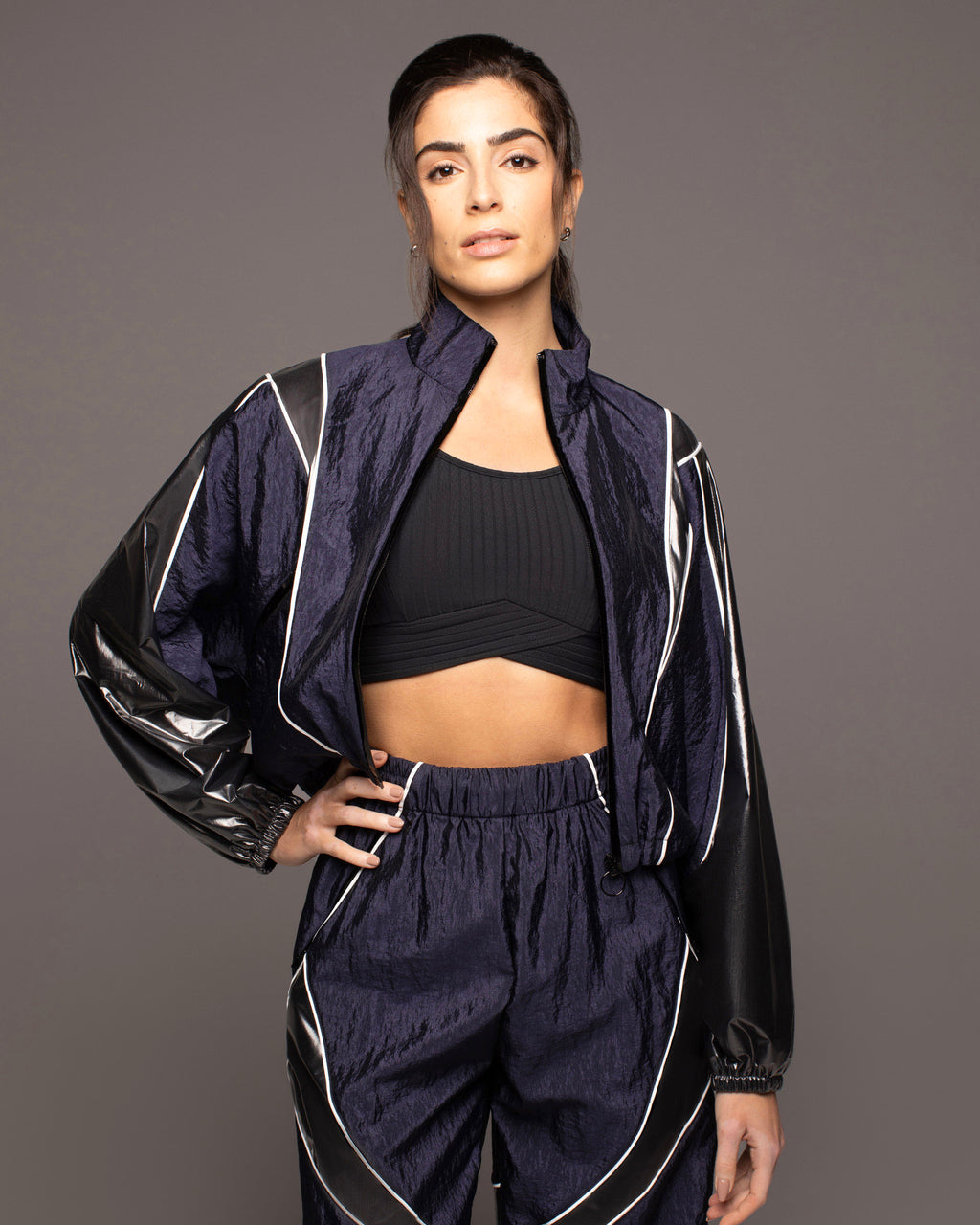 Enigma Track Jacket - Midnight Blue