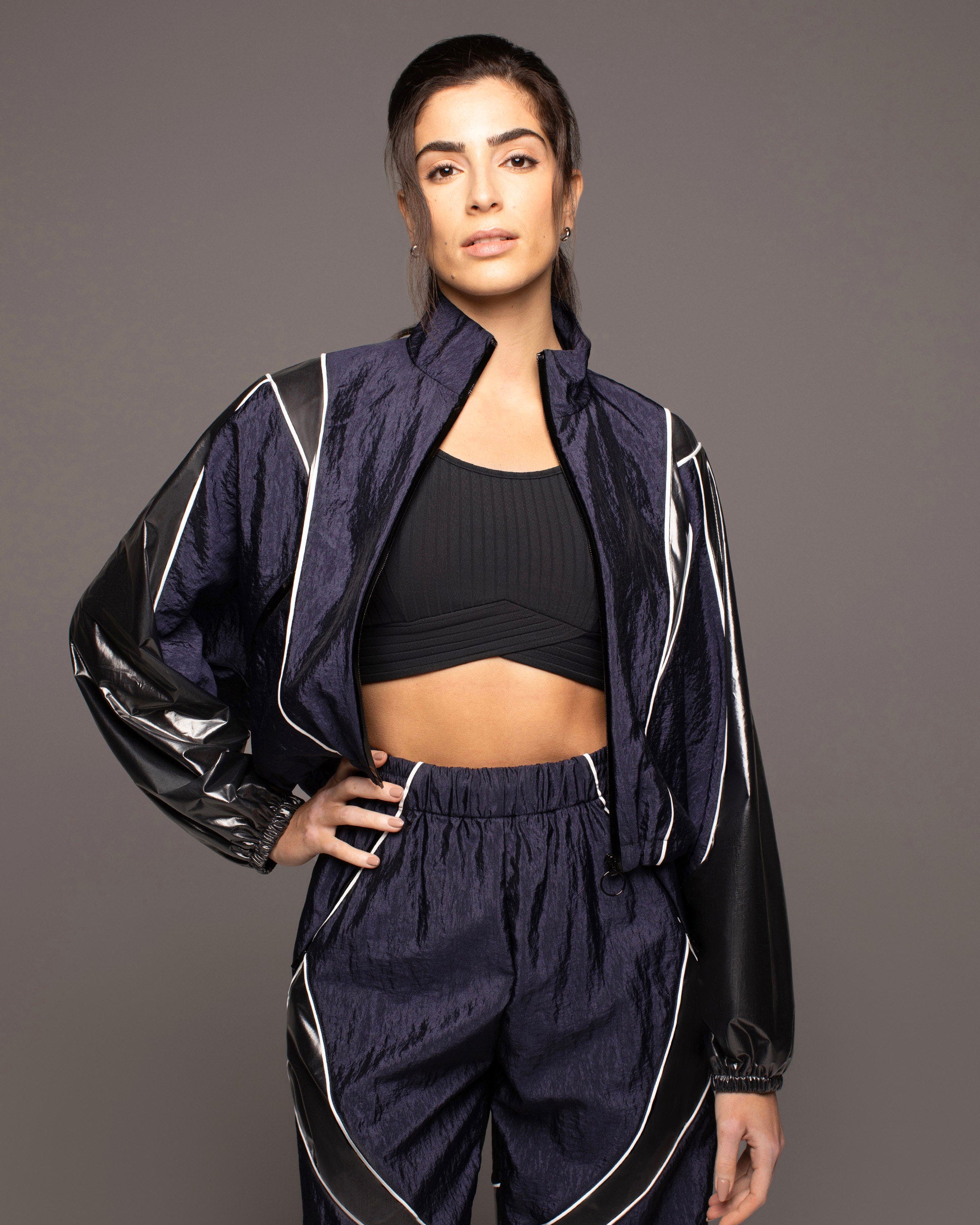 Enigma Track Jacket - Midnight Blue