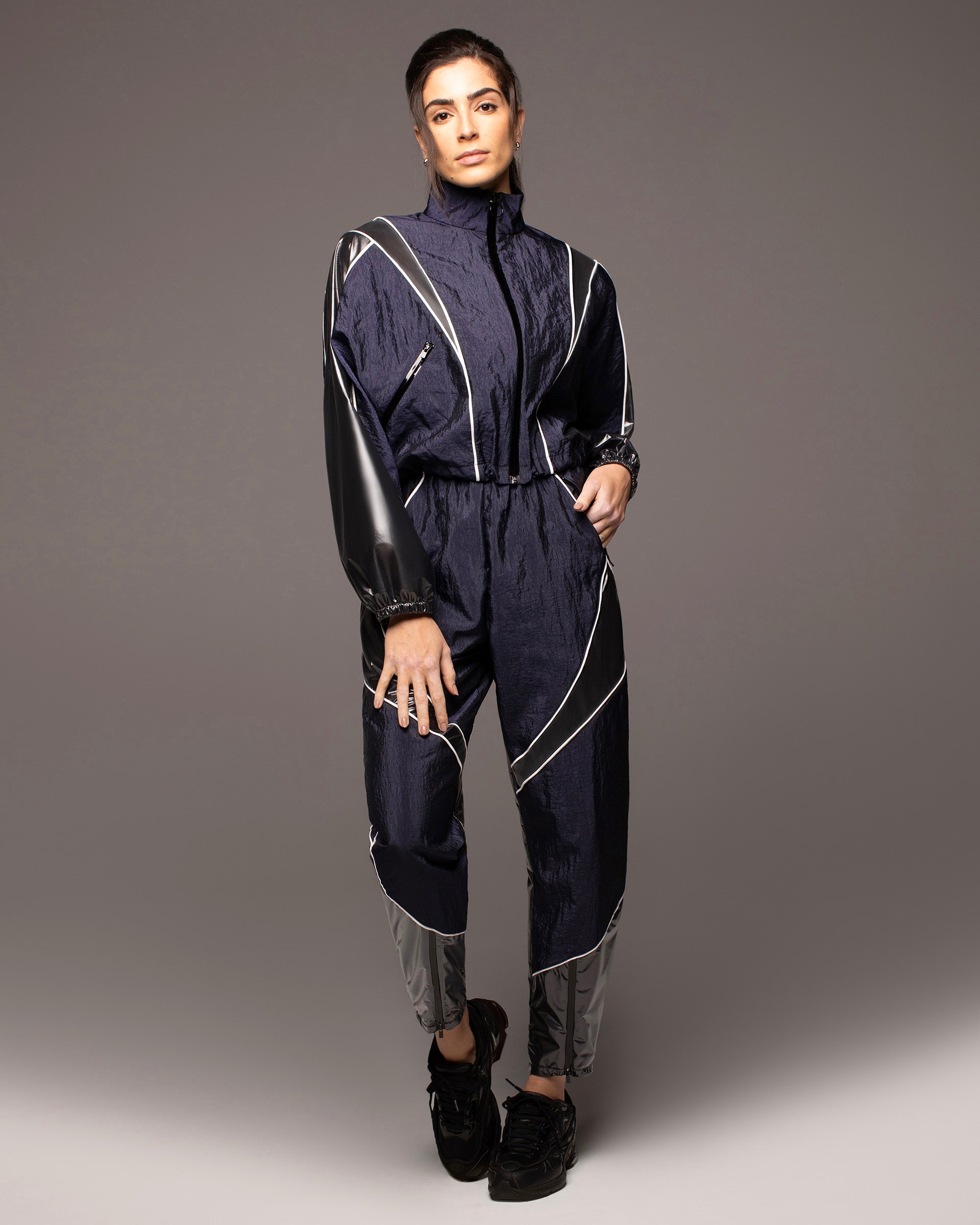 Enigma Track Jacket - Midnight Blue