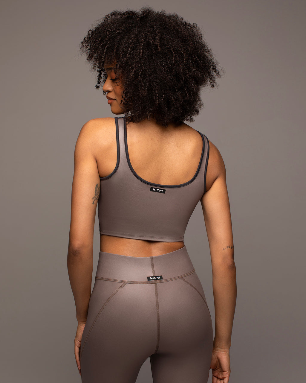 Fusion Gloss Bustier - Bronzed Pewter/Black