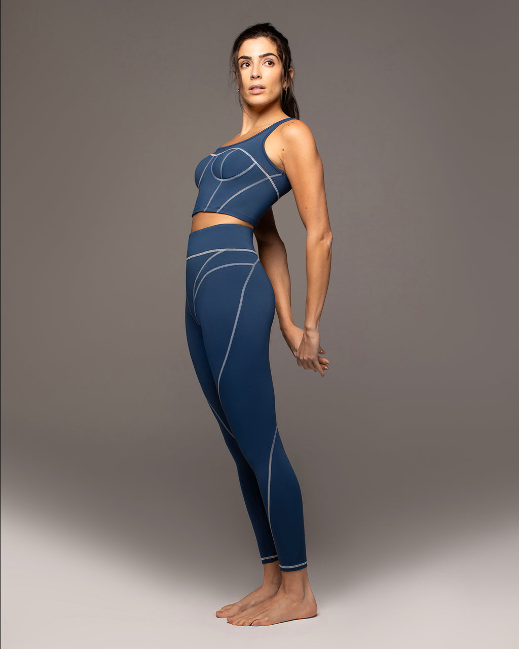 Incite Bustier - Ink/White