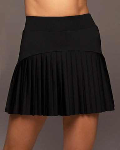 Instinct Tennis Skirt w/ Shorts - Black