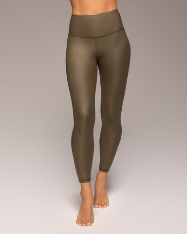 Instinct Gloss Legging - Olive