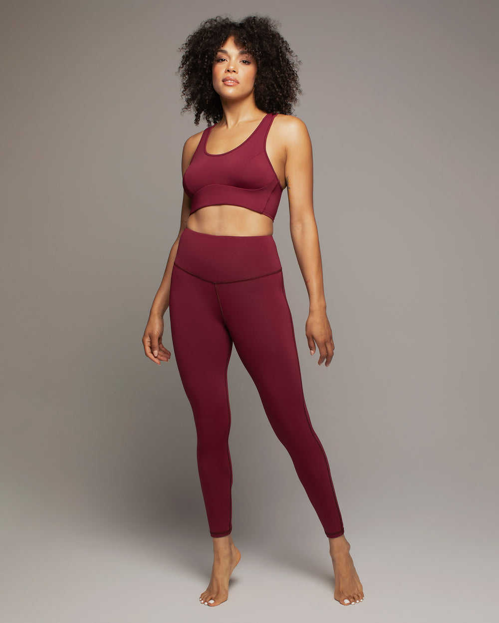 Instinct Longline Bra - Burgundy